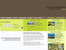 Tablet Screenshot of camping-charlemagne.com